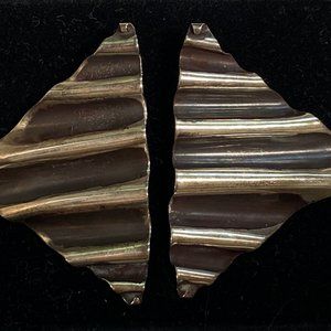Monifa Edwards "Wave" Handmade Sterling Silver Earrings Artisan Mothers Day gift